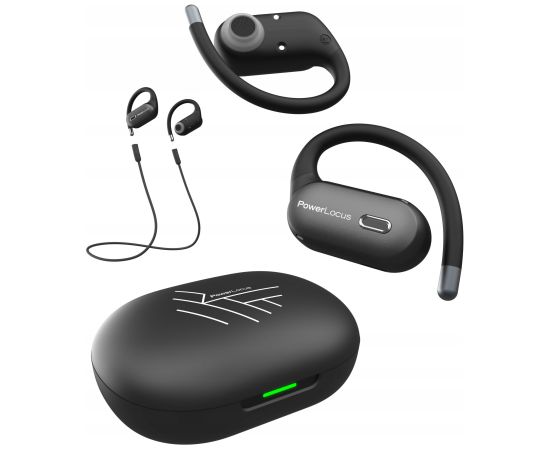Austiņas PowerLocus Bluetooth Headphones Open Ear Move Новинки Компьютерная техника