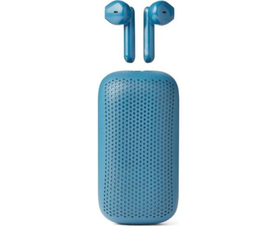 Austiņas Lexon Speakerbuds Wireless Bluetooth Speaker Headphones Blue/Blue LA127B Jaunumi - Datori