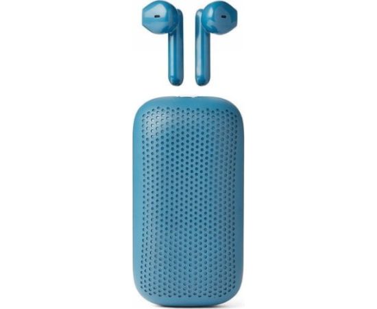 Austiņas Lexon Speakerbuds Wireless Bluetooth Speaker Headphones Blue/Blue LA127B Jaunumi - Datori