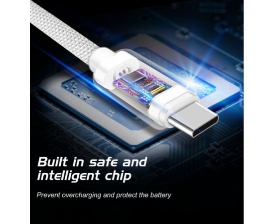Swissten Textile Fast Charge 3A Lightning Datu un Uzlādes Kabelis 3m Data USB kabeļi