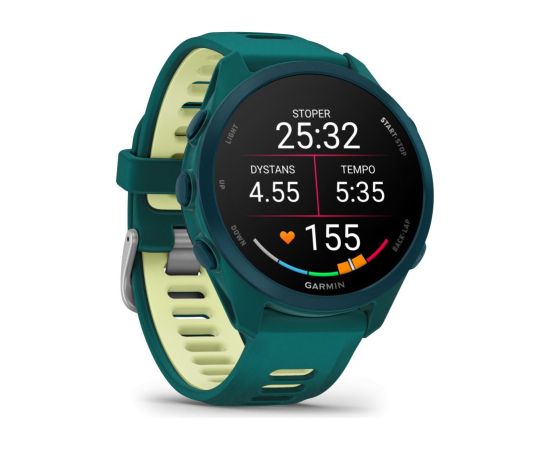 Garmin   Forerunner 170 Music, Teal Green with Teal Green/Citron Band Smart-Watch Pulksteņi