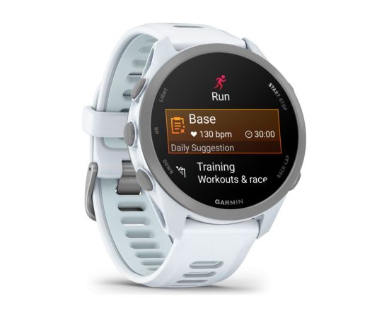 Garmin   Forerunner 170 Music, Whitestone with Whitestone/Cloud Blue Band Smart-Watch Умные часы