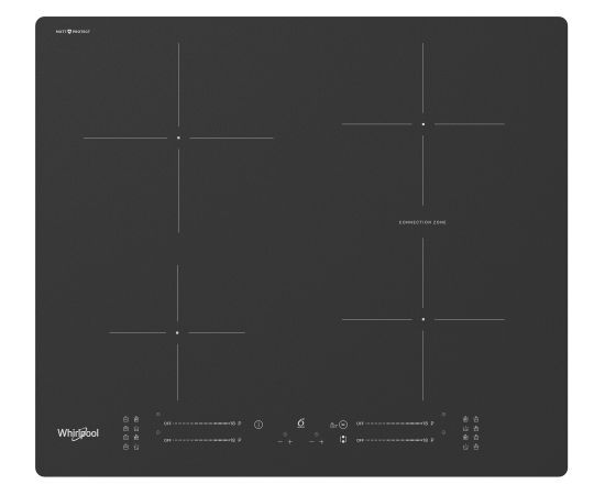 Built-in induction hob Whirlpool, black matte Iebūvējama virsma - Indukcijas