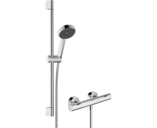 Hansgrohe Ecostat Fine termostata un Activera Select S 95 2 jet EcoSmart dušaskomplekts, hroms - gab.  Смесители для душа / Душевые системы