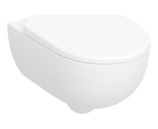 Geberit Selnova komplekts, sienas tualetes pods Premium, ar dziļo skalošanu, ar gludām sānu malām, Rimfree, ar tualetes poda vāku 53cm, balts - gab. Подвесные