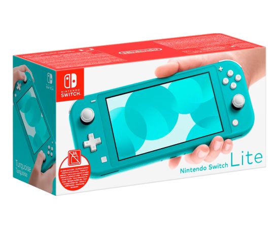 Nintendo Switch Lite (without power adapter), game console turquoise Игровые приставки