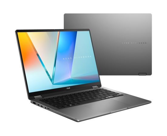 ASUS Vivobook 14 Flip TP3407SA-SG146W Ultra 5 226V 14.0"WUXGA 60Hz 300nits AG 16GB LPDDR5X SSD512 Intel Arc Graphics CamFHD 70WHrs Win11 Matte Gray Ноутбуки