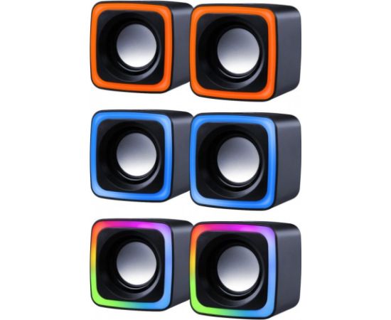 DEFENDER SOLAR 7 2.0 6W LED USB SPEAKERS 65117 Aудио-видео