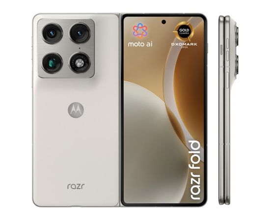 Motorola razr fold 20.6 cm (8.09") Dual SIM Android 16.0 5G USB Type-C 16 GB 512 GB 6000 mAh White Mobilie telefoni