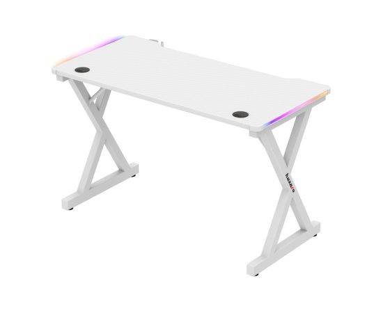 Biurko Huzaro Hero 2.3 RGB White Gaming galdi