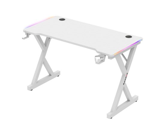Biurko Huzaro Hero 2.3 RGB White Gaming galdi