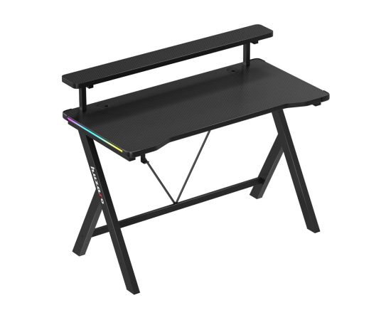 Biurko Huzaro Hero 1.9 RGB Black Gaming galdi