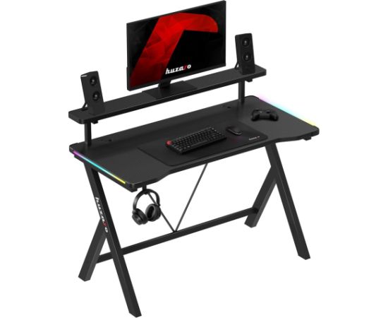 Biurko Huzaro Hero 1.9 RGB Black Gaming galdi