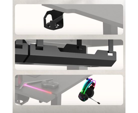 Biurko gamingowe Huzaro Hero 8.7 RGB Gaming galdi