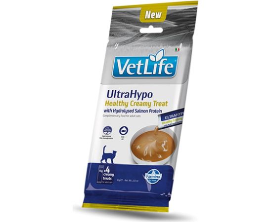 FARMINA VET LIFE CAT ULTRAHYPO CREAMY TREAT WITH HYDROLYSED SALMON PROTEIN 60gr Kaķu konservi
