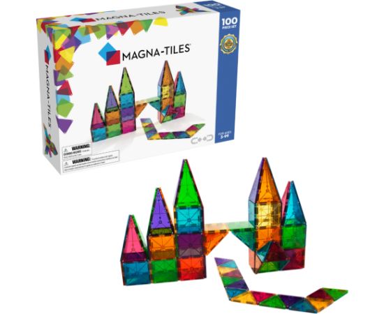 MAGNA-TILES Набор магнитного конструктора Цвета, 100 деталей Конструкторы