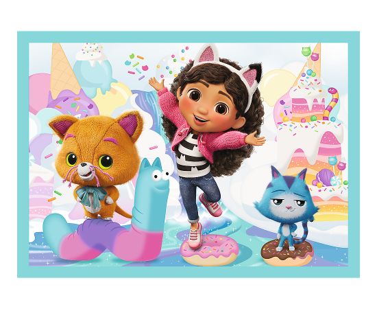 TREFL GABBY´S DOLLHOUSE Pužļu komplekts 4 in1 Puzles