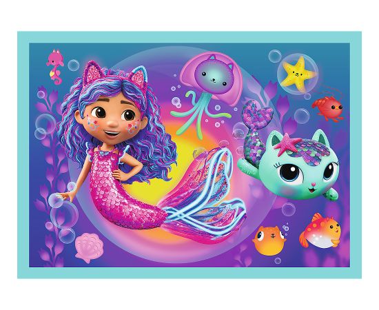 TREFL GABBY´S DOLLHOUSE Pužļu komplekts 4 in1 Puzles