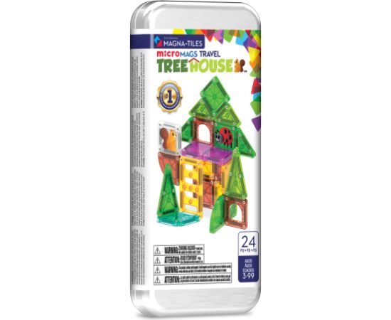 MAGNA-TILES Набор Микромагс компакт "Treehouse", 24 деталей Конструкторы