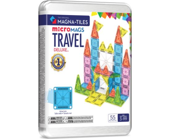 MAGNA-TILES магнитный конструктор Набор для путешествий Deluxe, 55 деталей Конструкторы