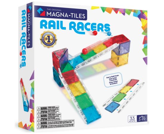 MAGNA-TILES магнитный конструктор Рельсовое ралли, 33 деталей Конструкторы