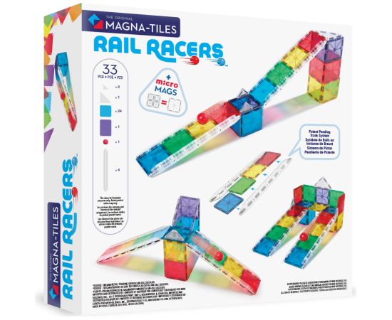 MAGNA-TILES магнитный конструктор Рельсовое ралли, 33 деталей Конструкторы