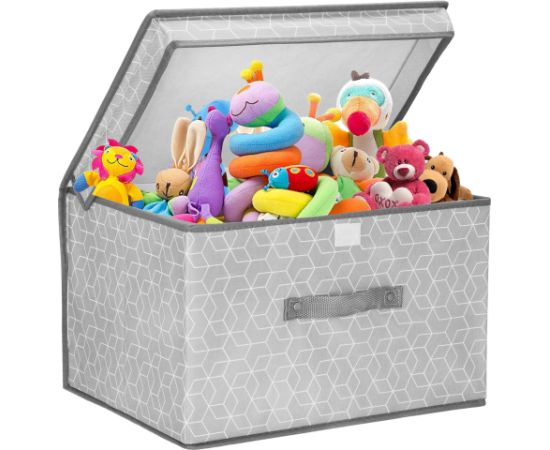 Складной контейнер для игрушек Springos HA0163 25x40x30 см серый Мебель для прихожей