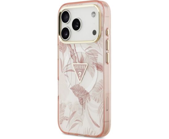 Guess Jungle Tonal Triangle MagSafe Case Aizsargapvalks priek Apple iPhone 17 Pro Max Neoriģinālie Maciņi