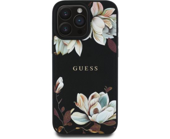 Guess PU Grained Magnolia MagSafe Maciņš priekš Apple iPhone 16 Pro Neoriģinālie Maciņi