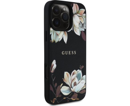 Guess PU Grained Magnolia MagSafe Maciņš priekš Apple iPhone 16 Pro Neoriģinālie Maciņi
