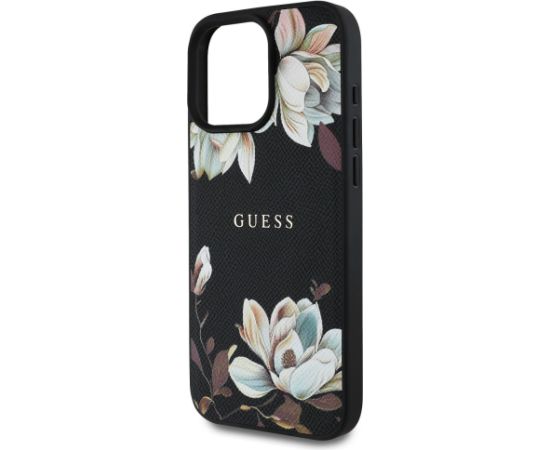 Guess PU Grained Magnolia MagSafe Maciņš priekš Apple iPhone 16 Pro Neoriģinālie Maciņi