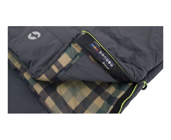 Outwell Sleeping Bag 235 x 90 cm -15/5 °C Right zipper Спальные мешки