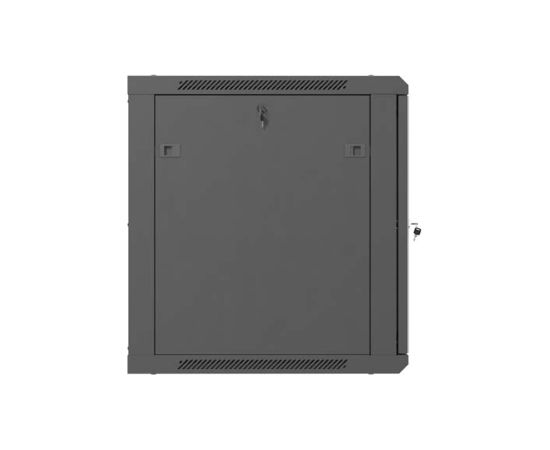Lanberg Wall mounted installation cabinet 19"12U 600X600, Black perforated door (Flat pack) Lanberg Serveri un to komponentes