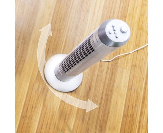 Cecotec EnergySilence 8090 Skyline Tower Fan Stand Fan 60 W Diameter 29 cm Number of speeds 3 Oscillation White Ventilatori