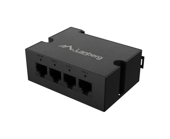 Lanberg Switch PoE Extender 1xIn 3xOut Fast Ethernet Din Rail at 30W metal clips DIN-FE4-AT-30W Коммутаторы (Switch)