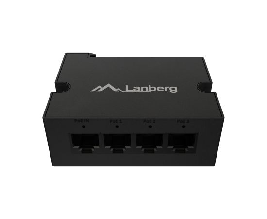 Lanberg Switch PoE Extender 1xIn 3xOut Fast Ethernet Din Rail at 30W metal clips DIN-FE4-AT-30W Коммутаторы (Switch)