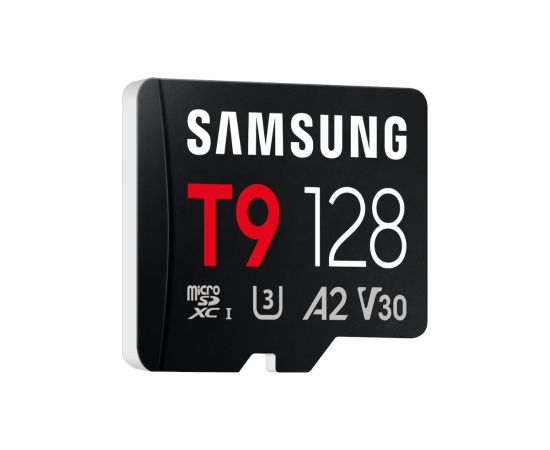Samsung T9 MicroSD Card 128 GB microSDXC Flash memory class U3, V30, A2 Atmiņas kartes micro SD SDHC