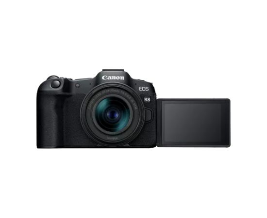 Canon EOS R8 Mirrorless Camera Body (AIP) Megapixel 24.2 MP Image stabilizer ISO sensitivity (max) 102400 Display diagonal 3 " Wi-Fi Video recording Automatic, manual CMOS Spoguļkameras