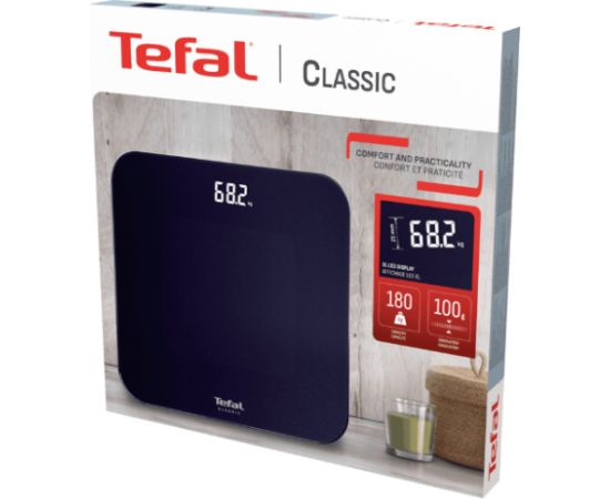 TEFAL Bathroom Scale Classic PP1900V0 Maximum weight (capacity) 180 Accuracy 100 g Dark Blue Ķermeņa svari