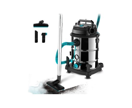 Cecotec Vacuum cleaner Conga Rockstar Wet & Dry Steel Max Pro Corded operating 1600 W 220-240 V Silver/Black Пылесосы