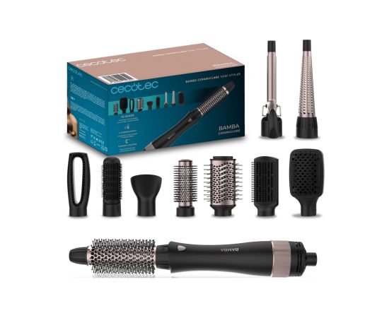 Cecotec Air brush CeramicCare 10in1 Styler 10-in-1 Number of heating levels 3 1000 W Black Стайлеры