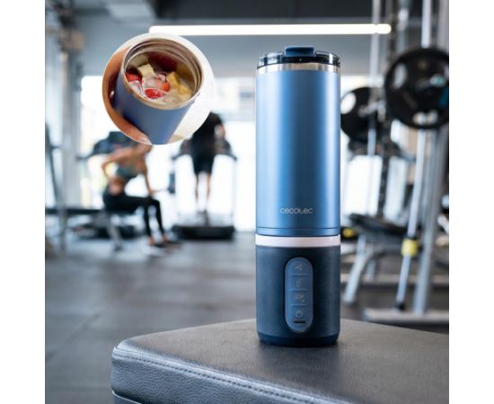 Cecotec Blender Power Titanium Shake2Go Portable 180 W Jar material BPA-free Jar capacity 0.6 L Dark Steel Blenderi un Chopperi