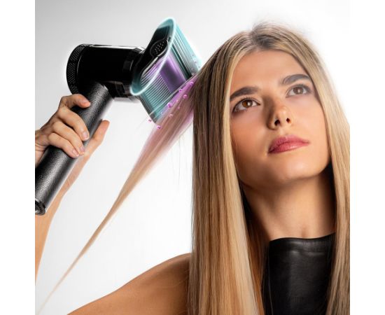 Cecotec Hair Dryer DryGlam Waves i-Sensor Pro 1600 W Number of temperature settings 4 Ionic function Black Diffuser nozzle Matu fēni