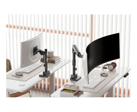Digitus Desk Mount Height, tilt, rotation, depth, pivot Single Monitor Mount 57 " Maximum weight (capacity) 27 kg Black Крепления для телевизоров