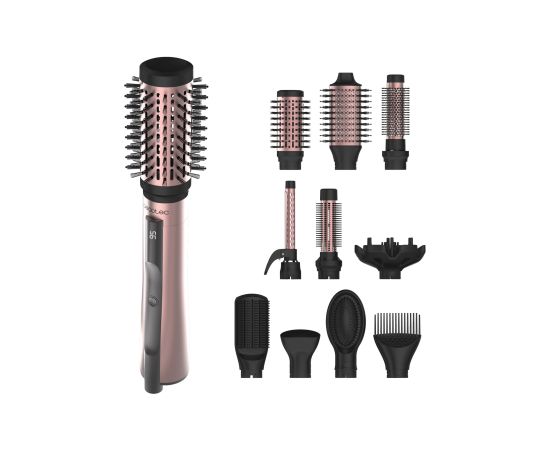 Cecotec Air Brush CeramicCare 10in1 AirBrush Ion conditioning Number of heating levels 3 1200 W Black/Pink Matu veidotāji