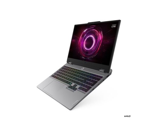 Lenovo LOQ 15AHP10 Luna Grey 15.6 " IPS FHD 1920 x 1080 pixels Anti-glare AMD Ryzen 7 250 16 GB SODIMM DDR5 Solid-state drive capacity 1000 GB NVIDIA GeForce RTX 5060 GDDR7 8 GB Windows 11 Home 802.11ax Bluetooth version 5.3 Keyboard language Nordic Keybo Portatīvie datori