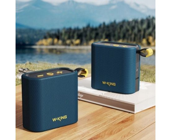 Głośnik bezprzewodowy Bluetooth W-KING D2 niebieski Bezvadu skaļruņi