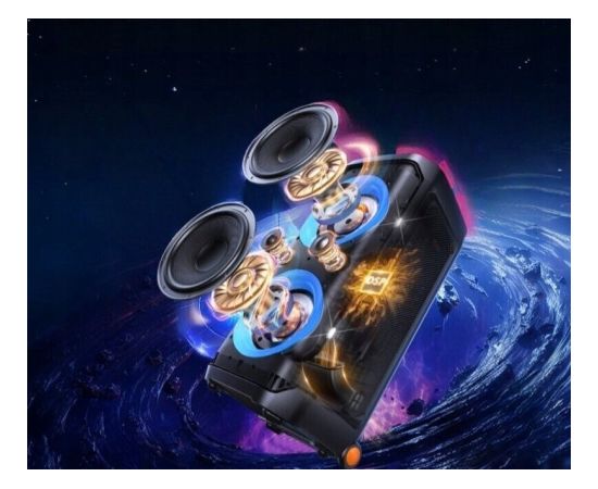 Głośnik bezprzewodowy Bluetooth W-KING T12 czarny Bezvadu skaļruņi