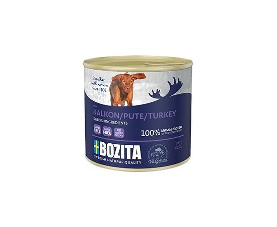 BOZITA turkey wet dog food - 200g Kaķu konservi