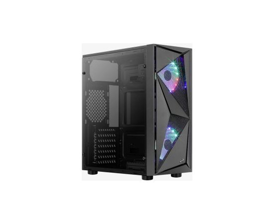 Aerocool Glider Cosmo-A-BK-v2 Midi Tower Black Datoru korpusi